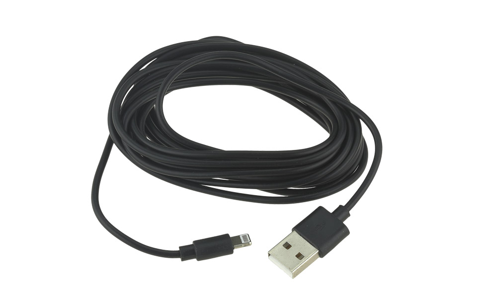 Cavo Lightning > USB per Apple iPhone 5 5s 6 6s Plus, 3 metri, Nero