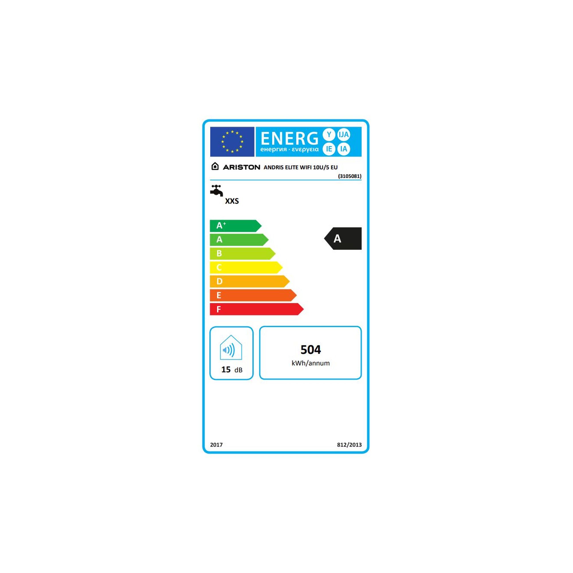 Scaldabagno Elettrico ad Accumulo Andris Elite WiFi Ariston Classe A 10/15/30 L - Foto 7 di 9