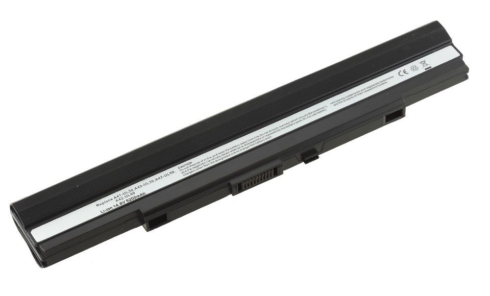 AT Batteria 5200mAh 14,4V Per ASUS UL30A, UL30J, UL30V, UL50, UL50A (Sostitutiva, 8 Celle, Li-Ion)