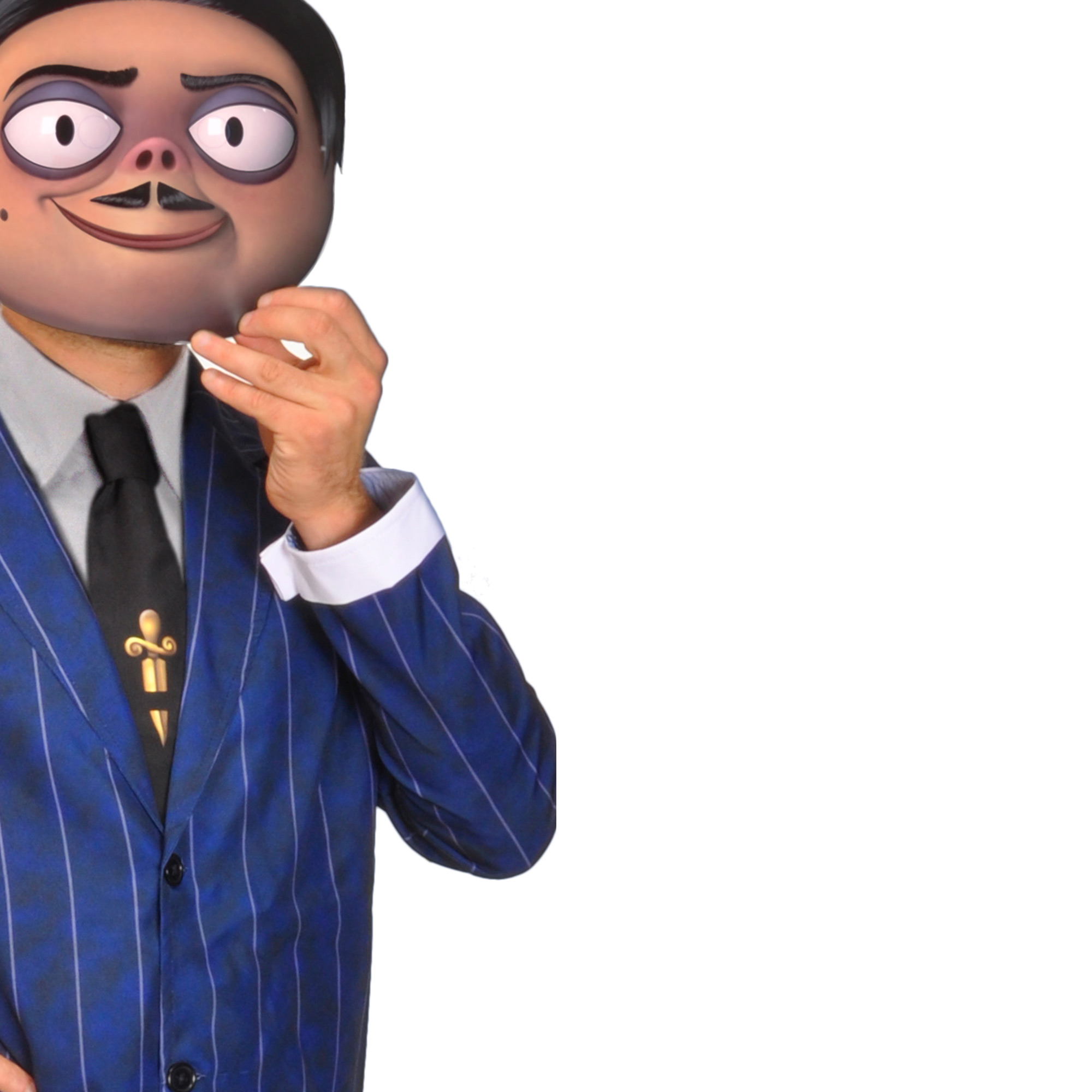 COSTUME CARNEVALE MERCOLEDI BABY7/9ANNI PER TRAVESTIMENTI A TEMA VESTITO NERO HALLOWEEN FILM Famiglia Addams No Access - Foto 2