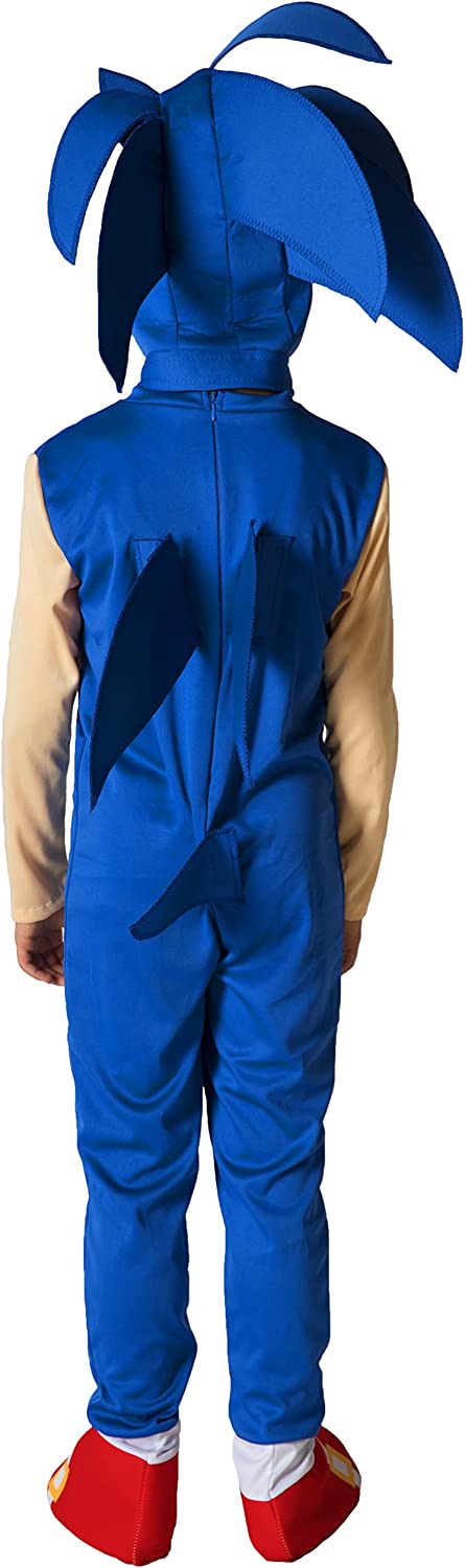 Costume Travestimento Bambino Sonic The Hedgehog Originale Ciao Colore Blu