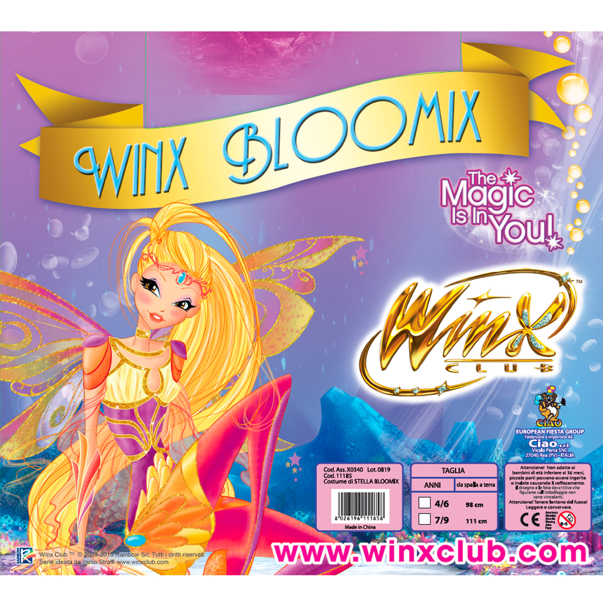 Costume di carnevale winx stella store