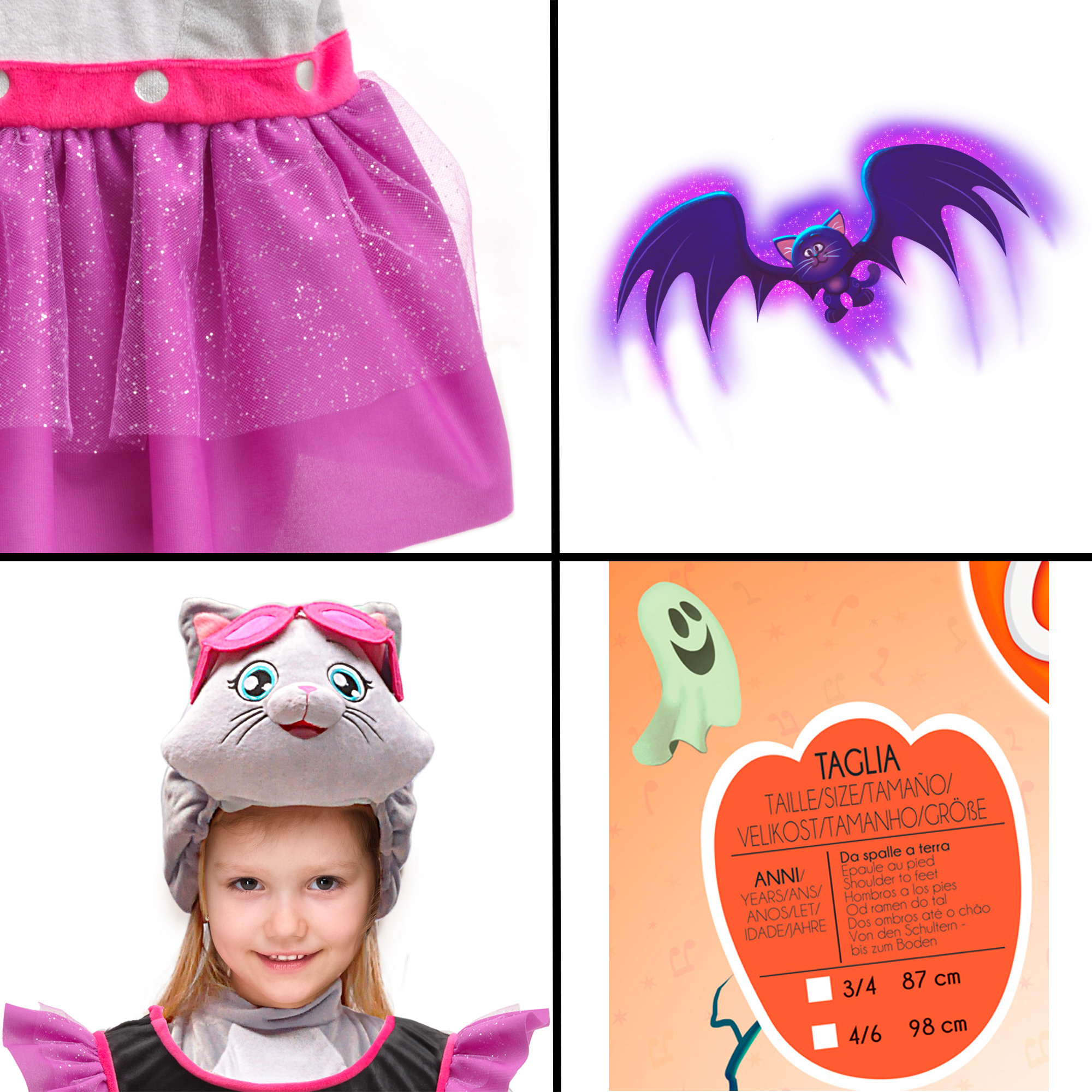 Vestiti carnevale bambini 44 gatti sale