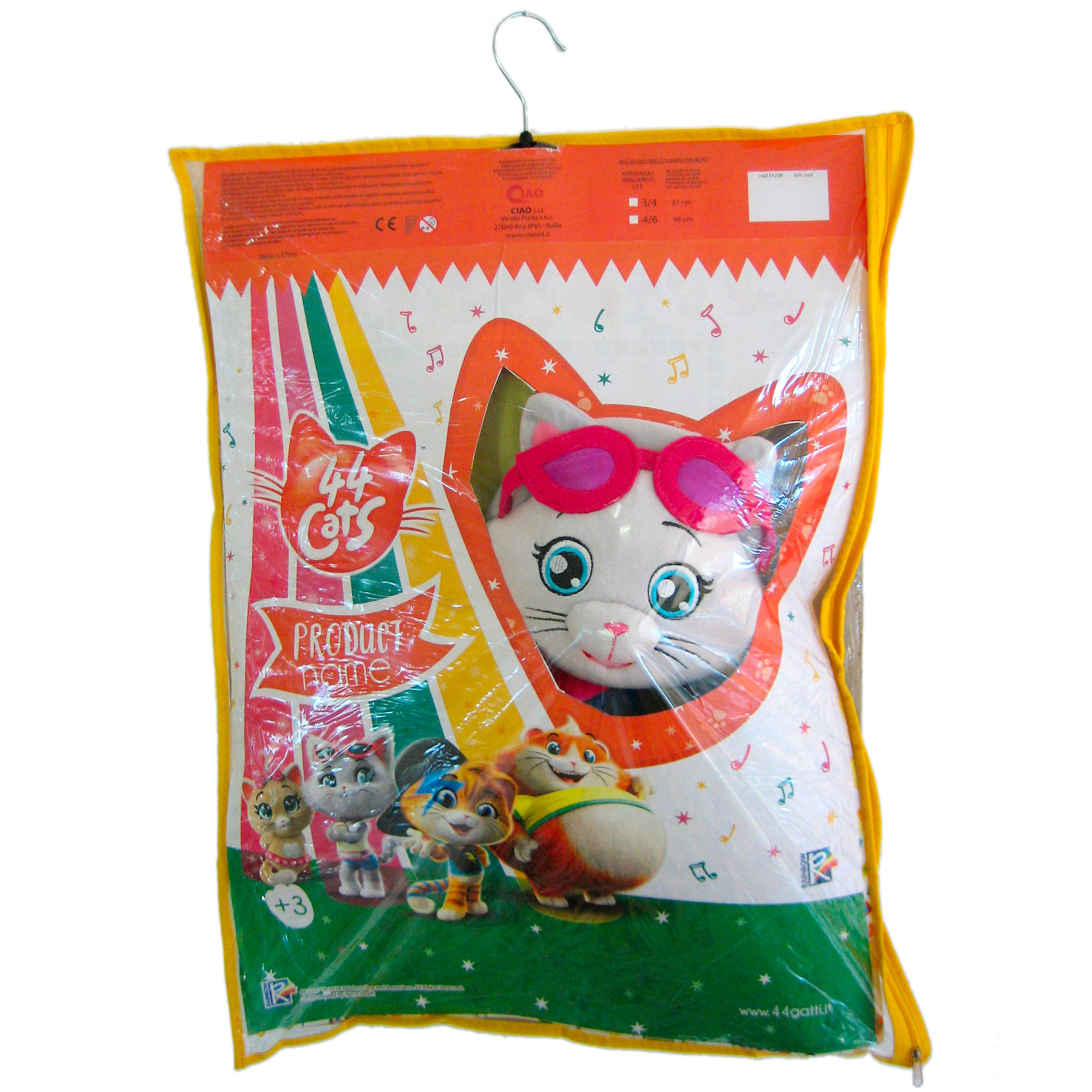 Lampo 44 Gatti Vestito Carnevale Costume Completo Milady Gattina