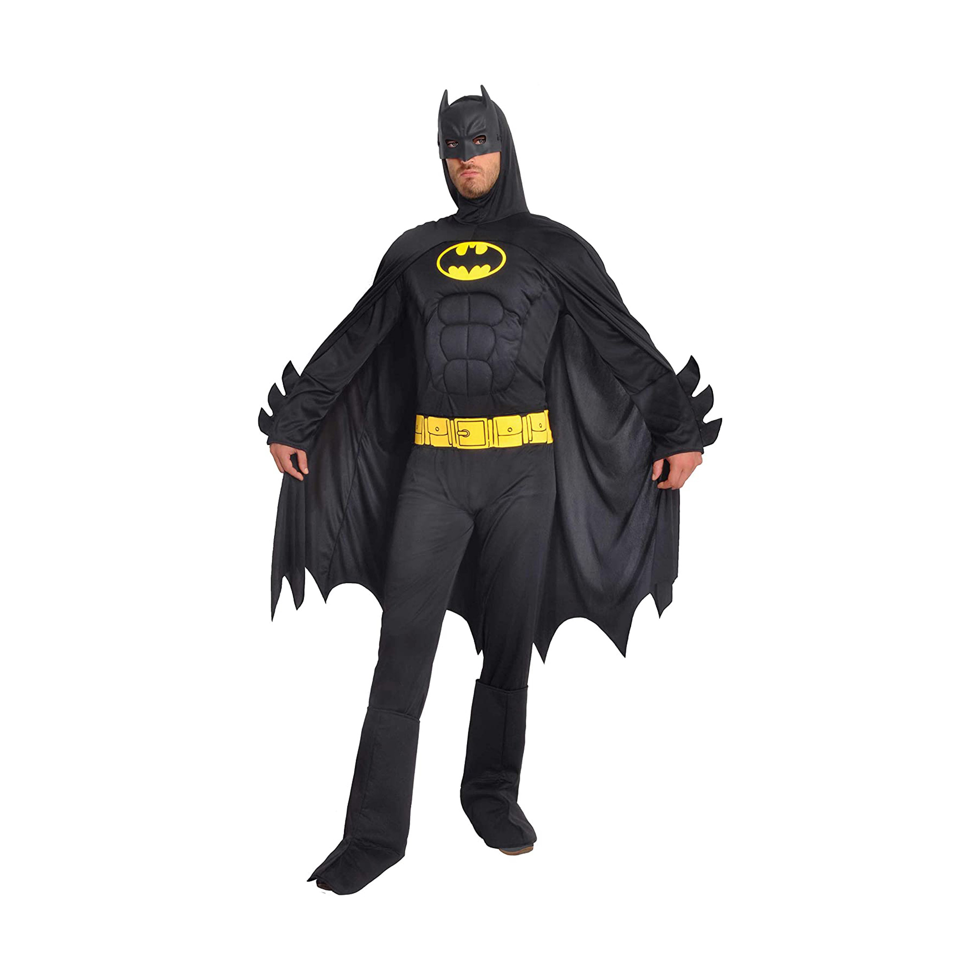 Ciao Costume Batman Con Muscoli Pettorali Imbottiti Dark Knight DC