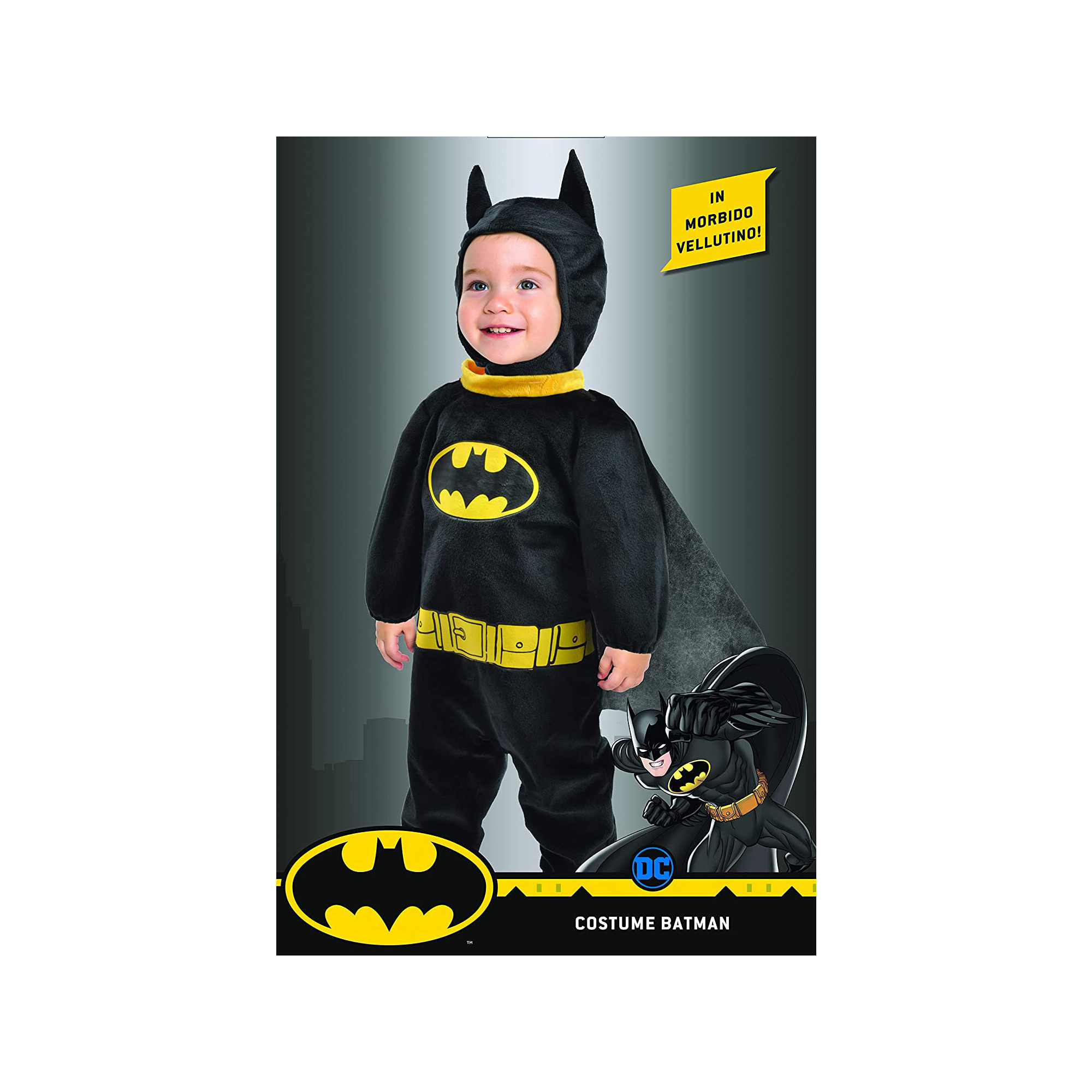 Ciao Costume Completo Batman Tutina Prodotto Originale DC Comics