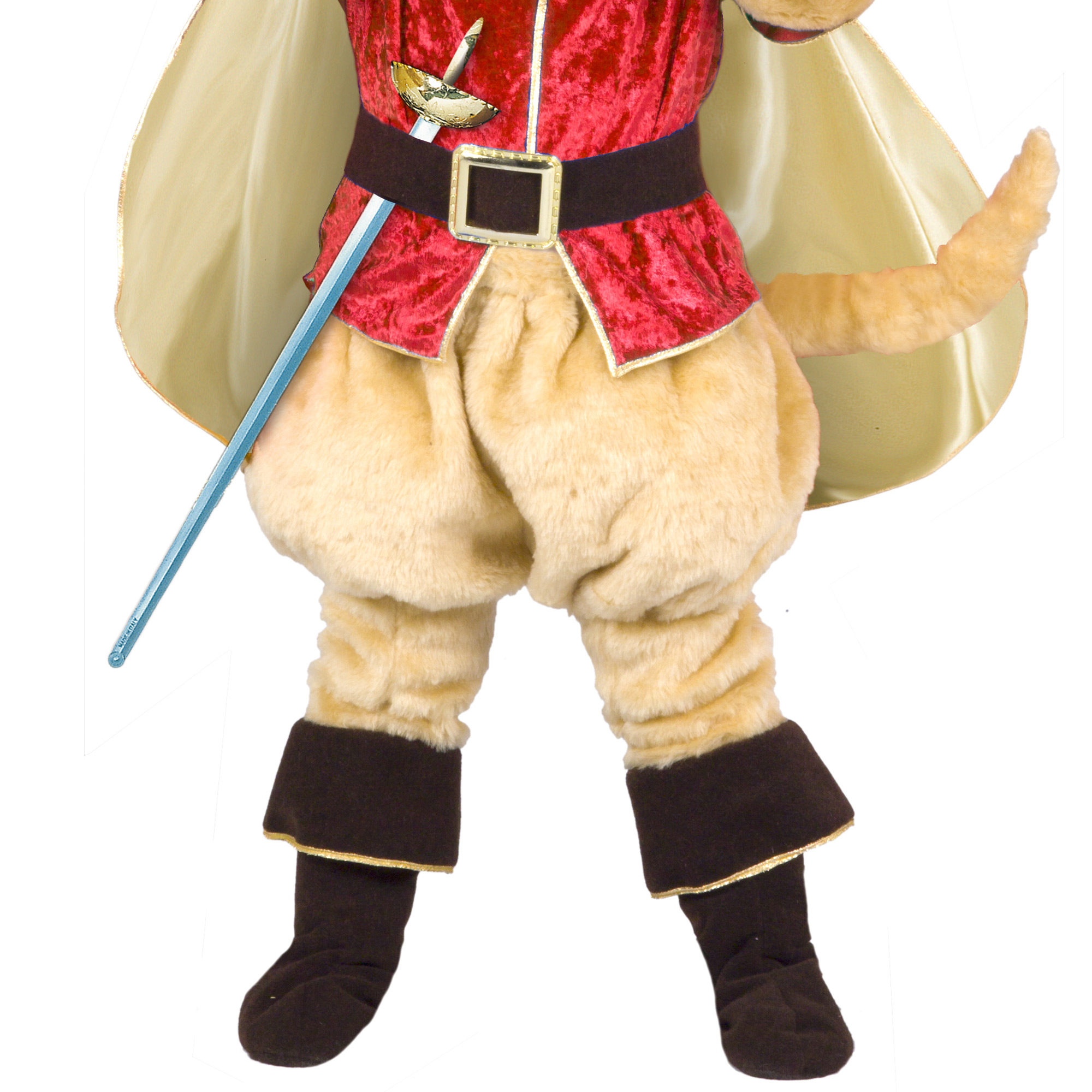 Ciao Costume Carnevale Gatto Con Gli Stivali Beige Rosso Bambino - Foto 7 di 7