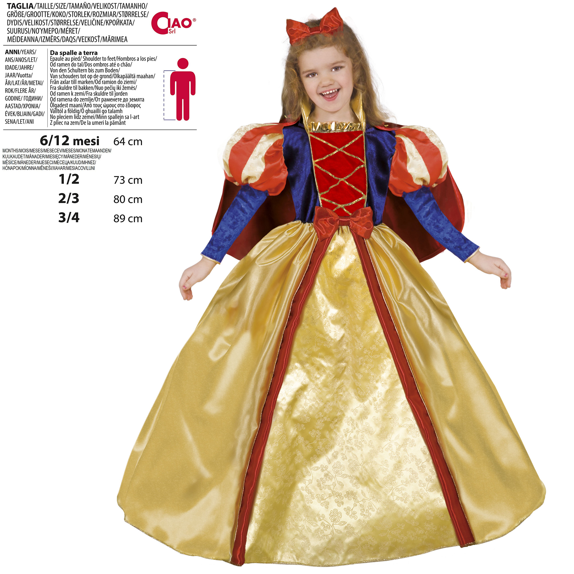 Vestito carnevale biancaneve best sale bambina