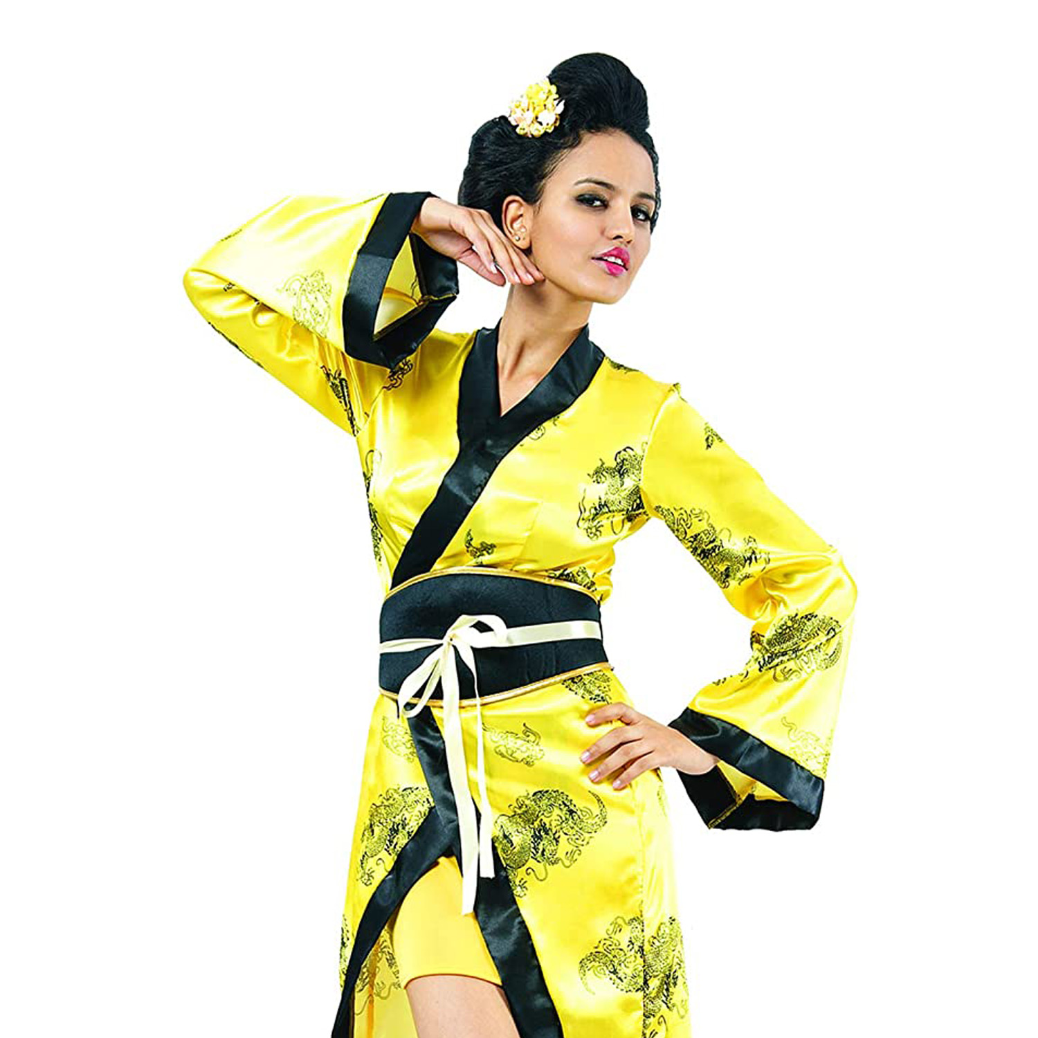 Costume Carnevale Shanghai Lady Kimono Oriente Cina Donna