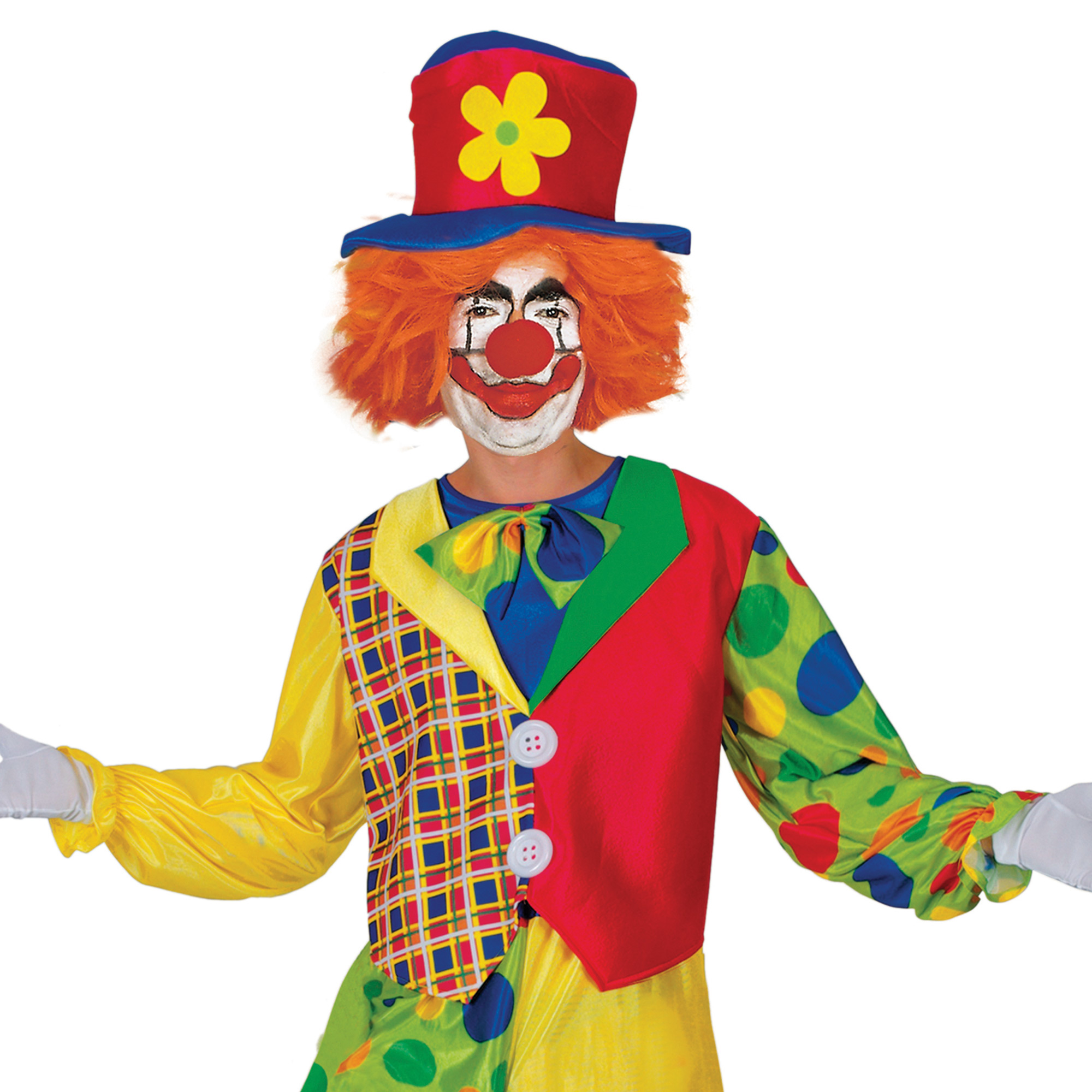 Ciao Costume Carnevale Travestimento da Clown Pagliaccio Uomo