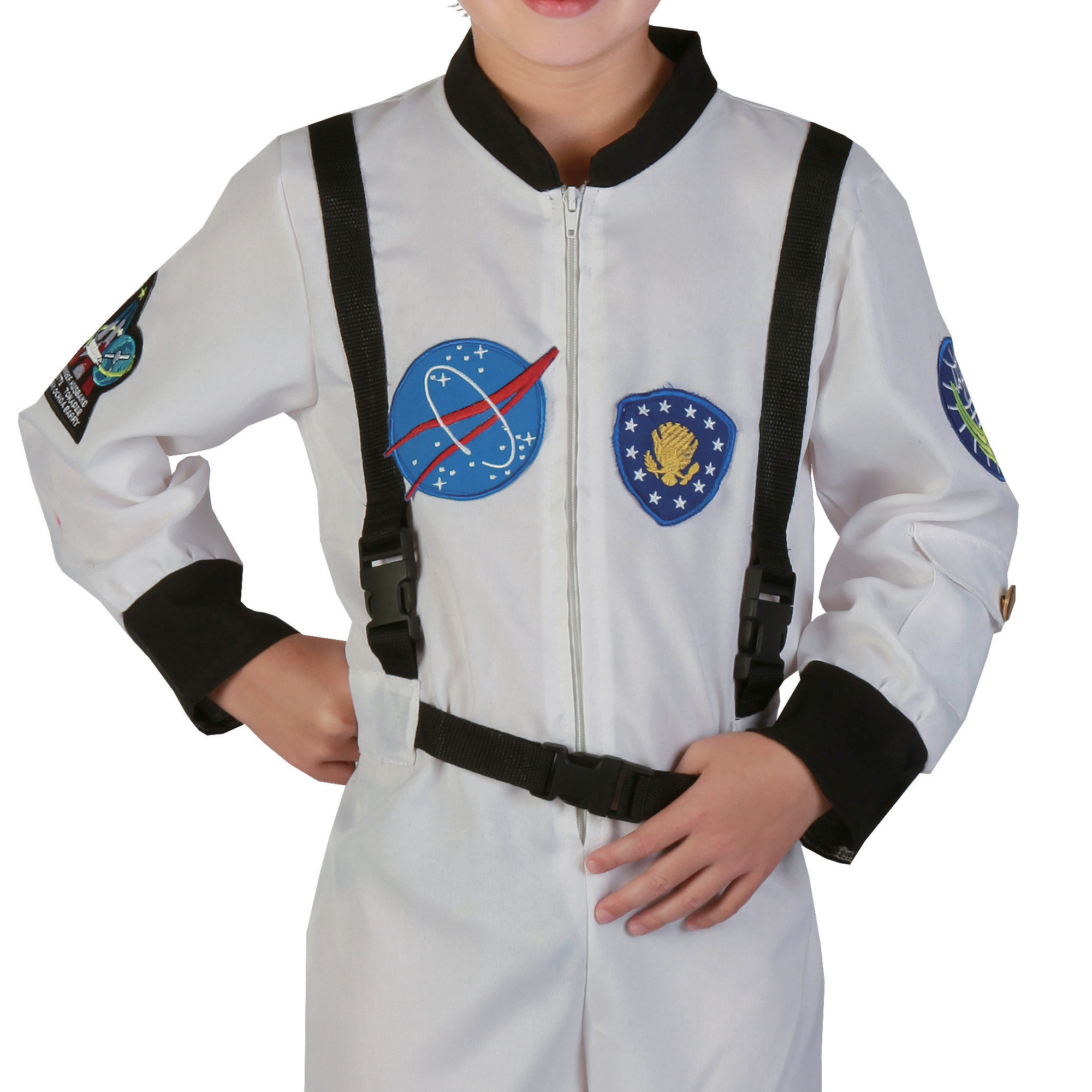 Costume Da Astronauta Per Bambini - Completo Di Casco, Guanti E Adesivi, Per Carnevale E Halloween - Foto 2