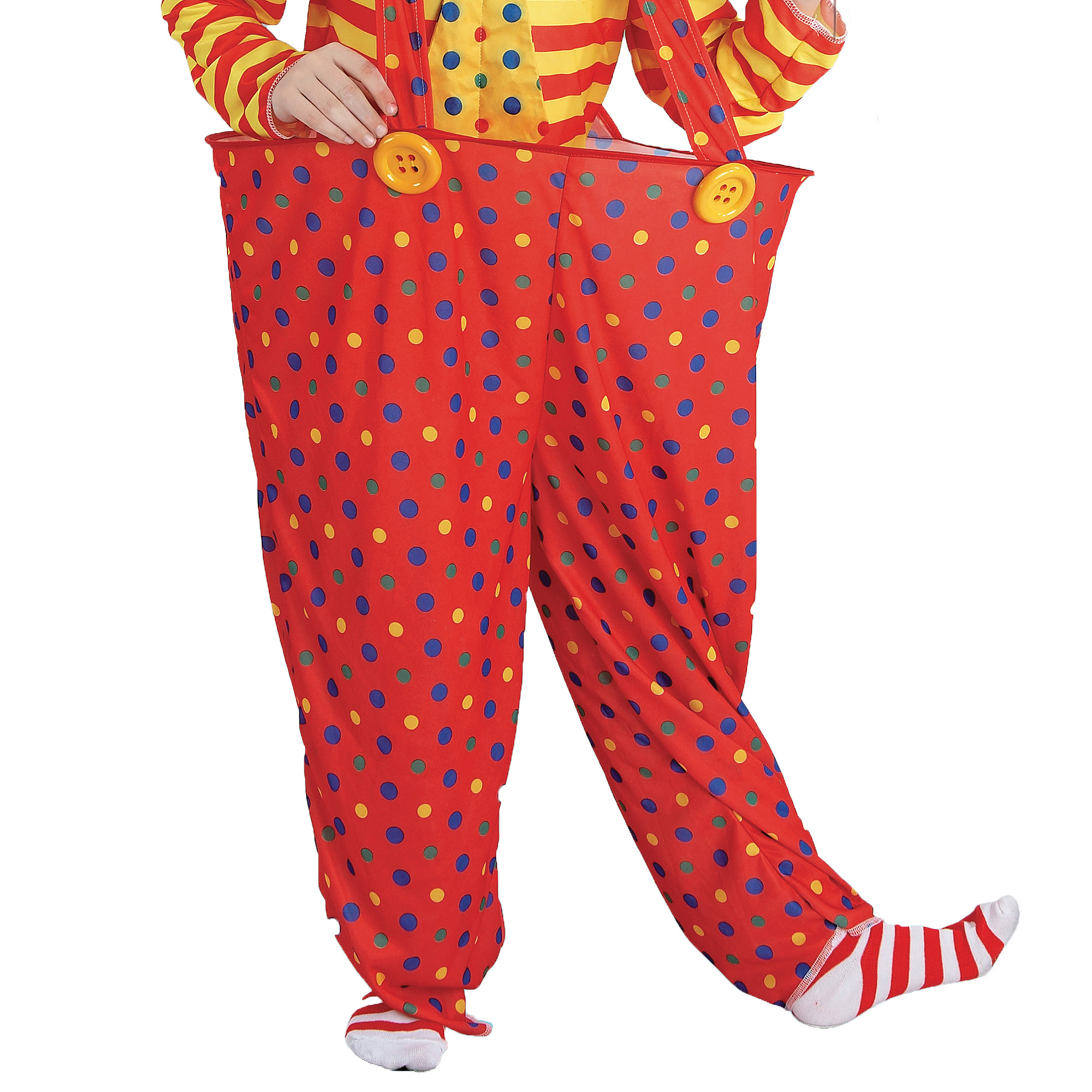 Ciao Costume Carnevale Clown Pagliaccio Hoop Rosso Giallo Bambino