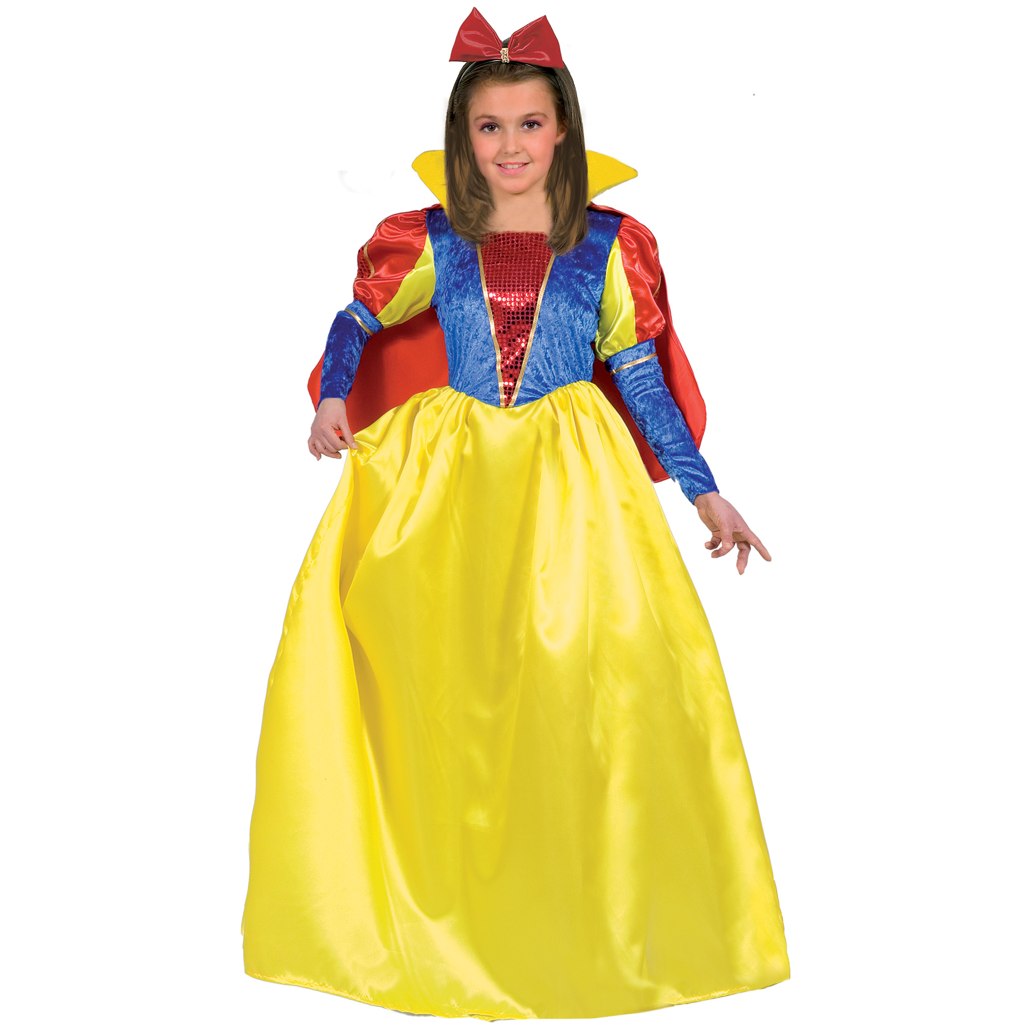 Ciao Abito Costume Carnevale Biancaneve Giallo Rosso Blu Bambina