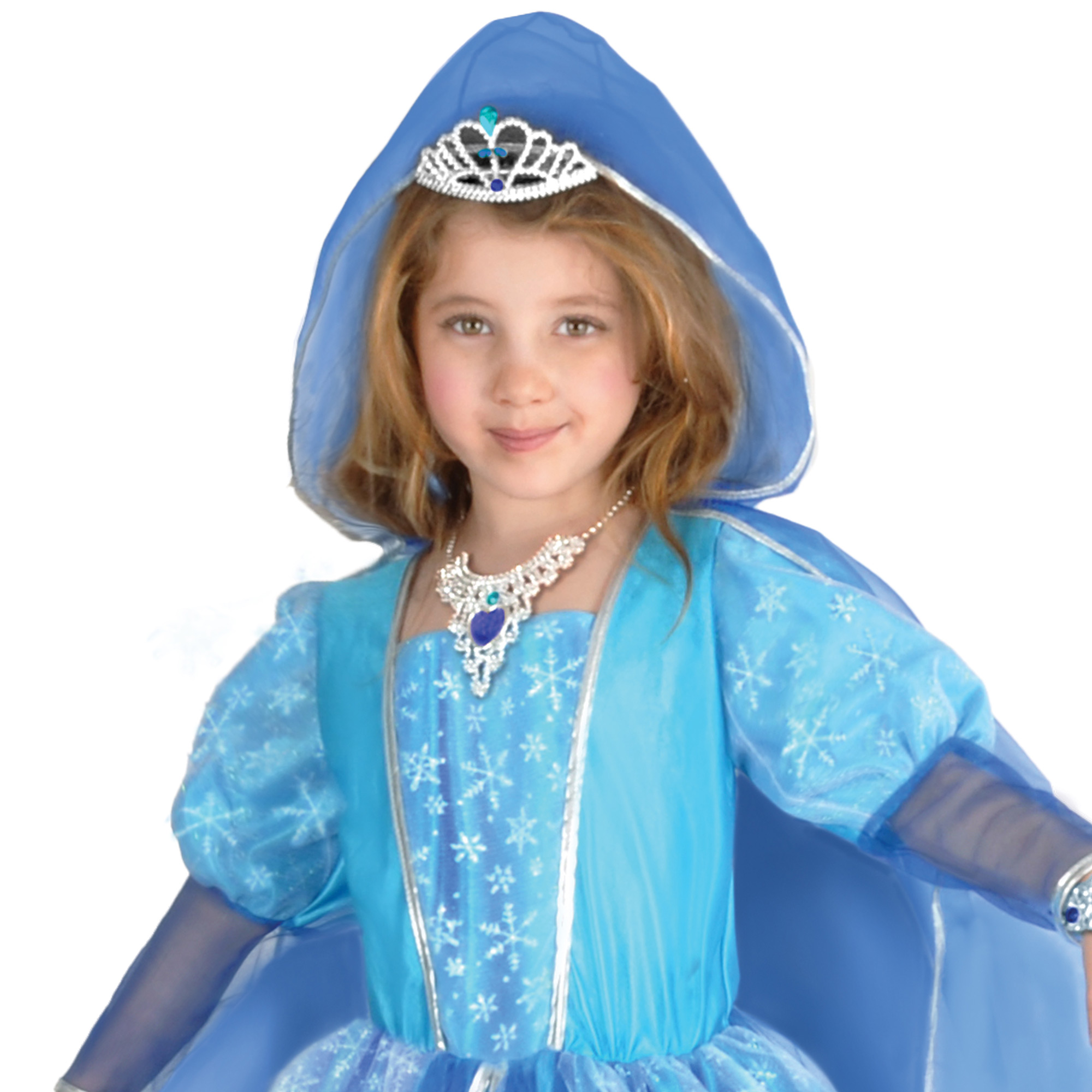Papierdrachen Cappello in tulle – beige – con stella dorata – scintillante – mantello – costume per bambini – principessa – Carnevale – Carnevale – taglia unica – Set 01