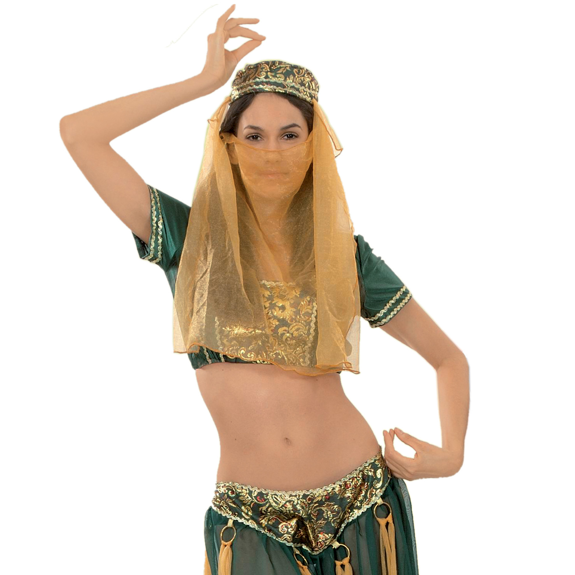 Ciao Costume Carnevale Odalisca Verde/Oro Donna
