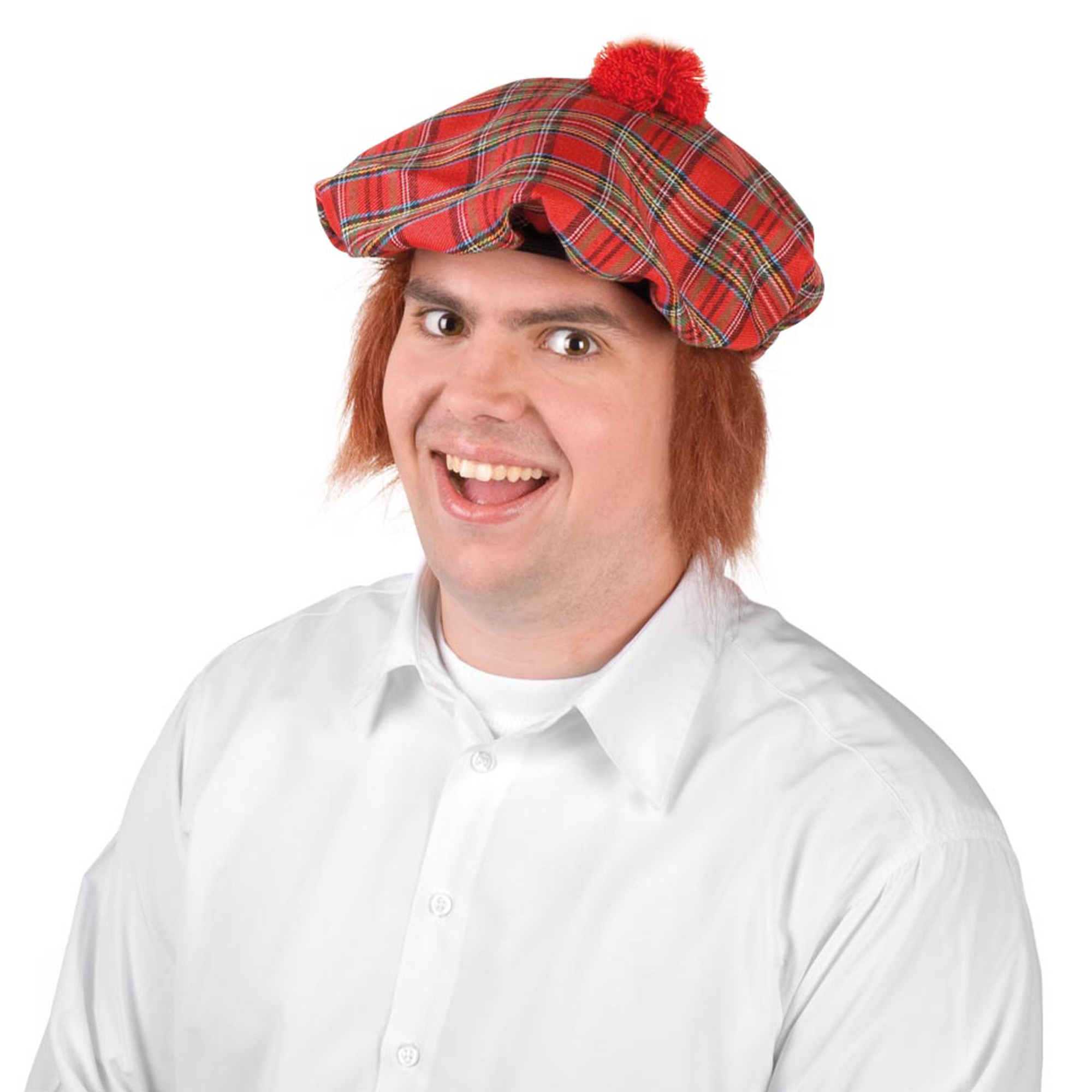 Scottish hat with red hair clearance