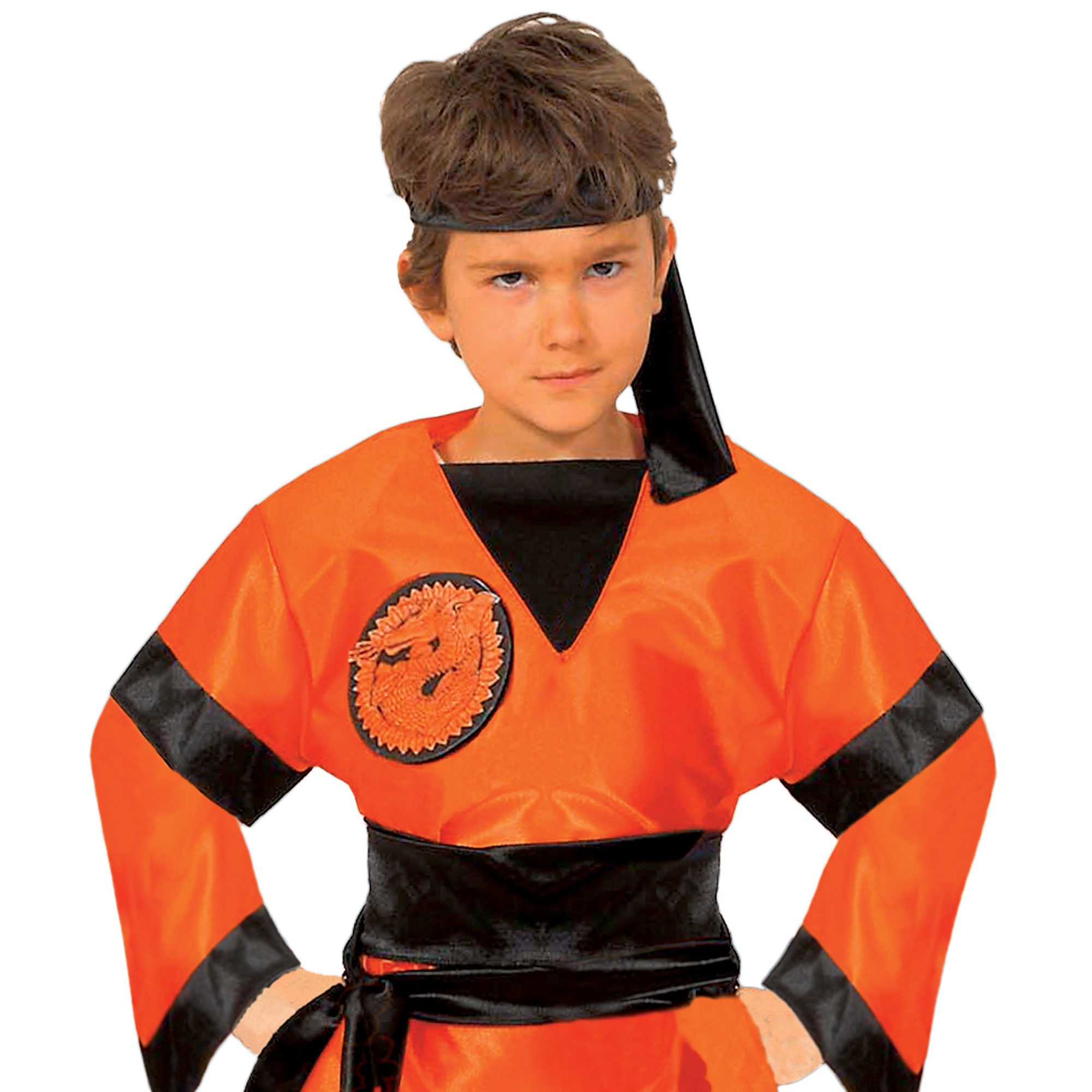 Vestito Carnevale + Accessori Red Dragon Ninja Costume Set Armi Ninja 2 3 Anni Travestimento 0133 01205.1.1.1103.gp.81430