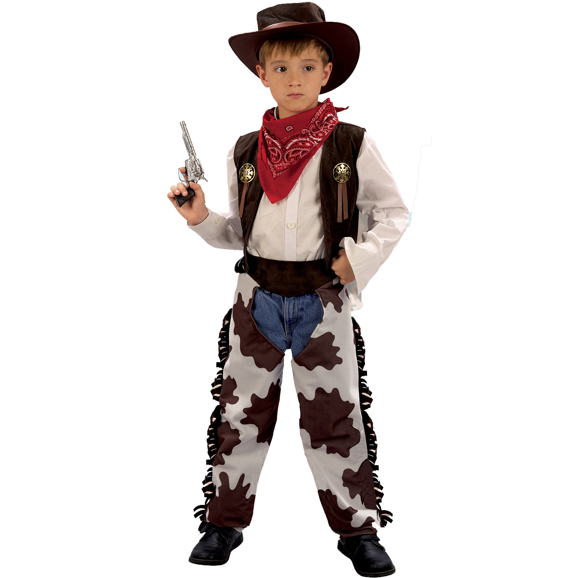Cappello Cowboy Vestito Carnevale Vestito Carnevale Indiano Bambino Costume Cowboy Bambino Set