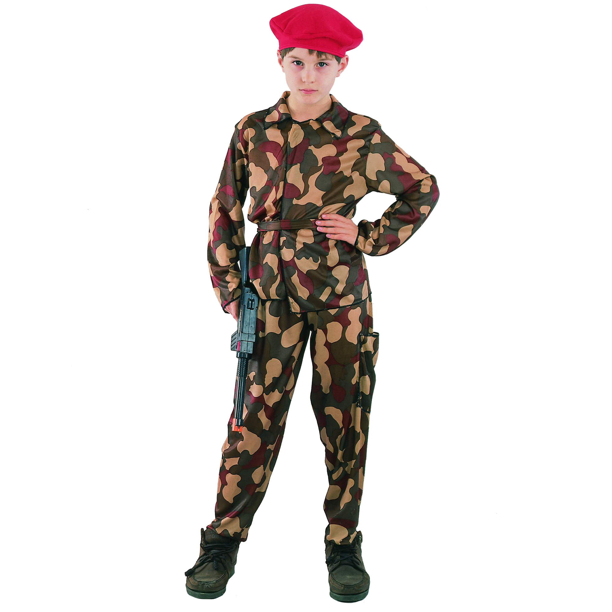 Travestimento Militare Donna Camouflage Costume Soldatessa
