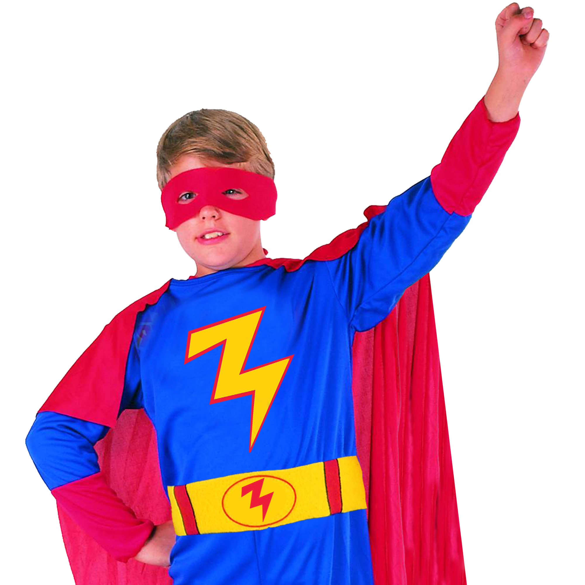 Hello Child Super Hero Superhero Blue Red Carnival Costume Costume