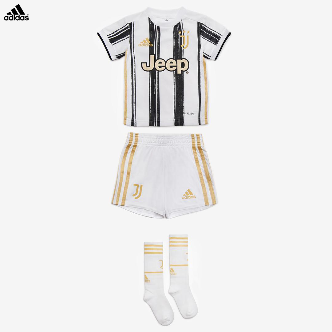 MINI KIT MAGLIA Pantaloncini Calze Juventus Home 2020/21 Ufficiale Bambino